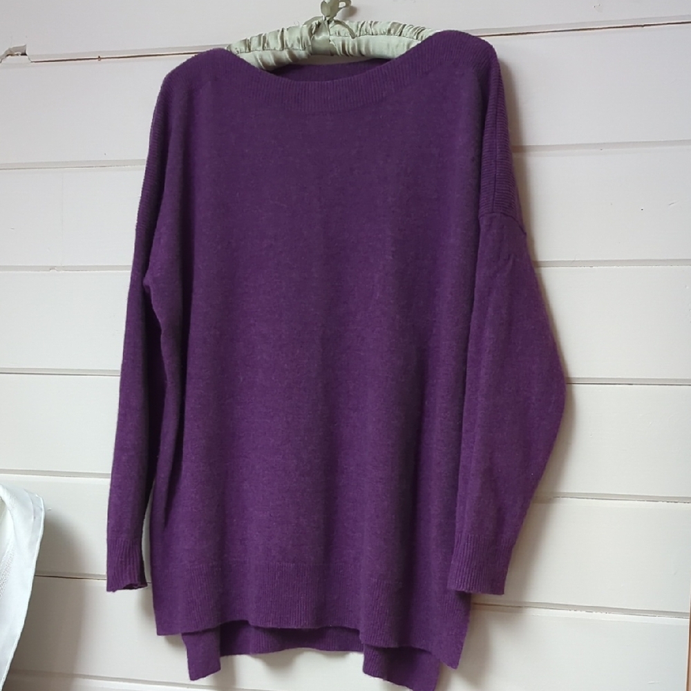 Cashmere Cynthia Rowley Purple Crew Neck Sweater